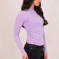 Erica Long Sleeve Top In Lilac