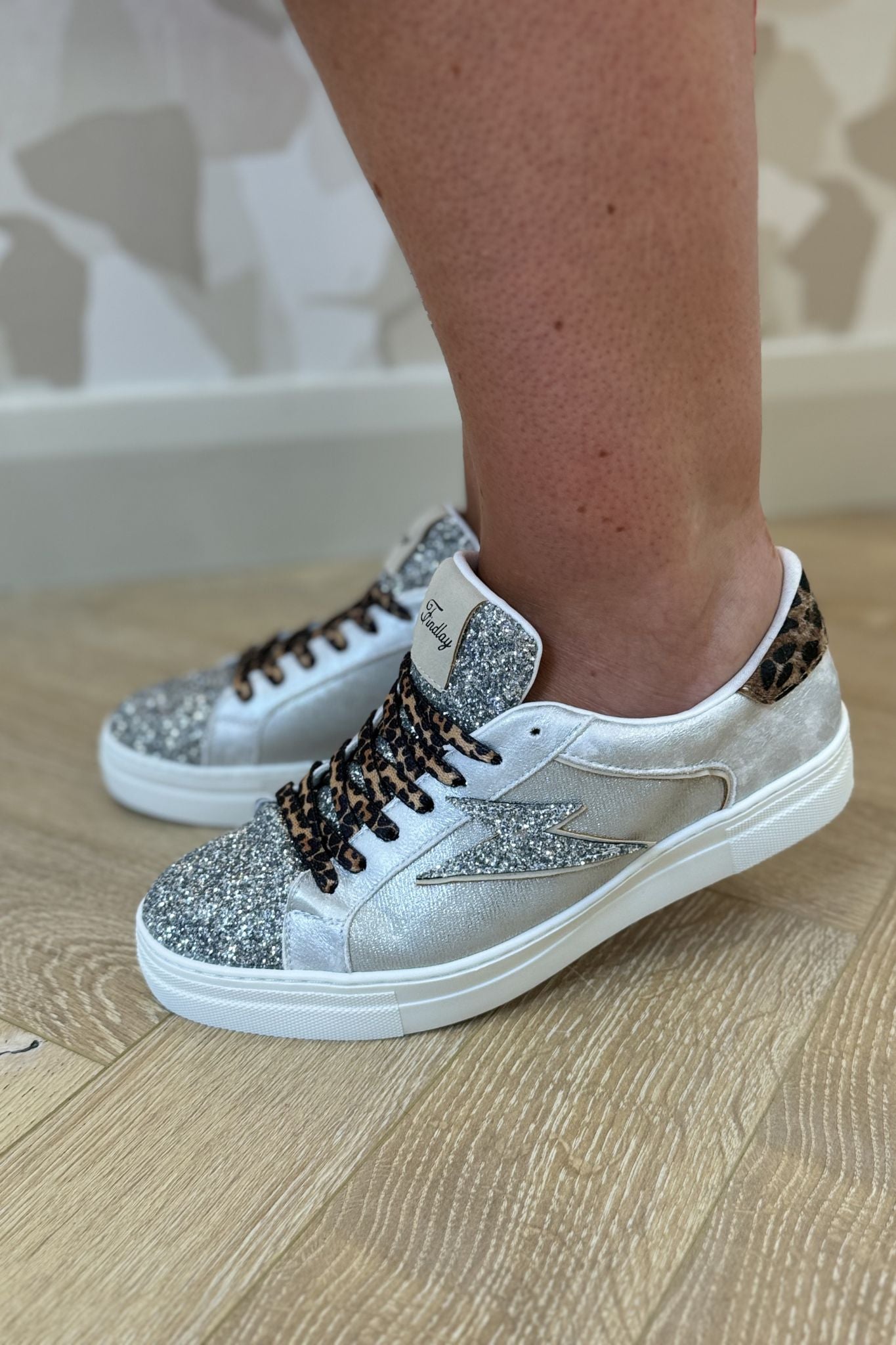 Faith Sparkle Trainers In Silver