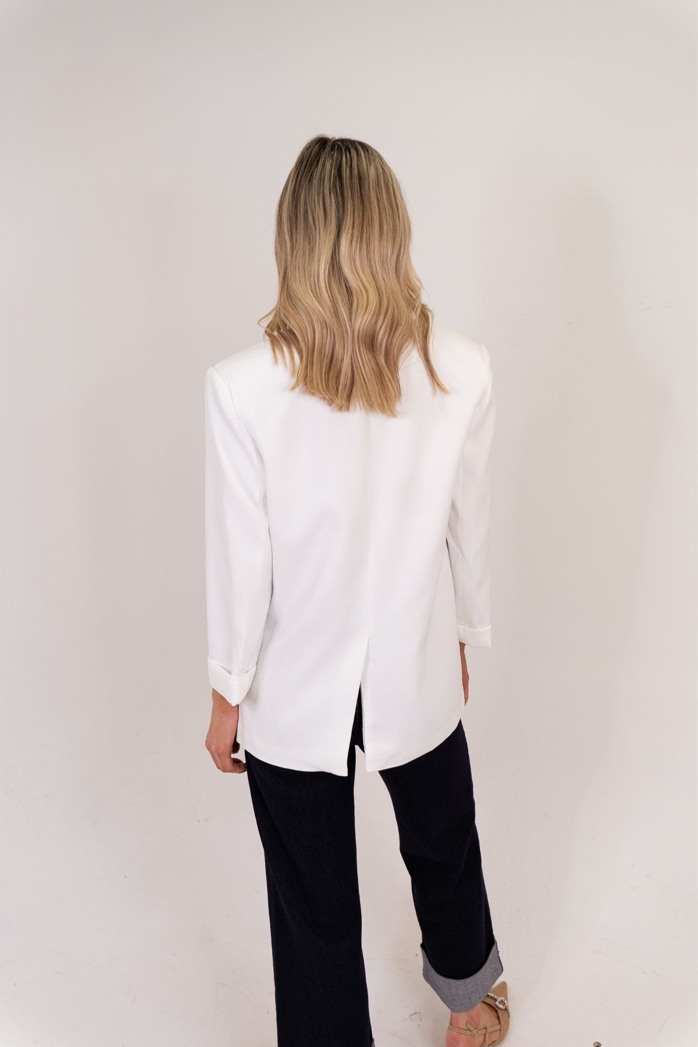 Millie Blazer In White