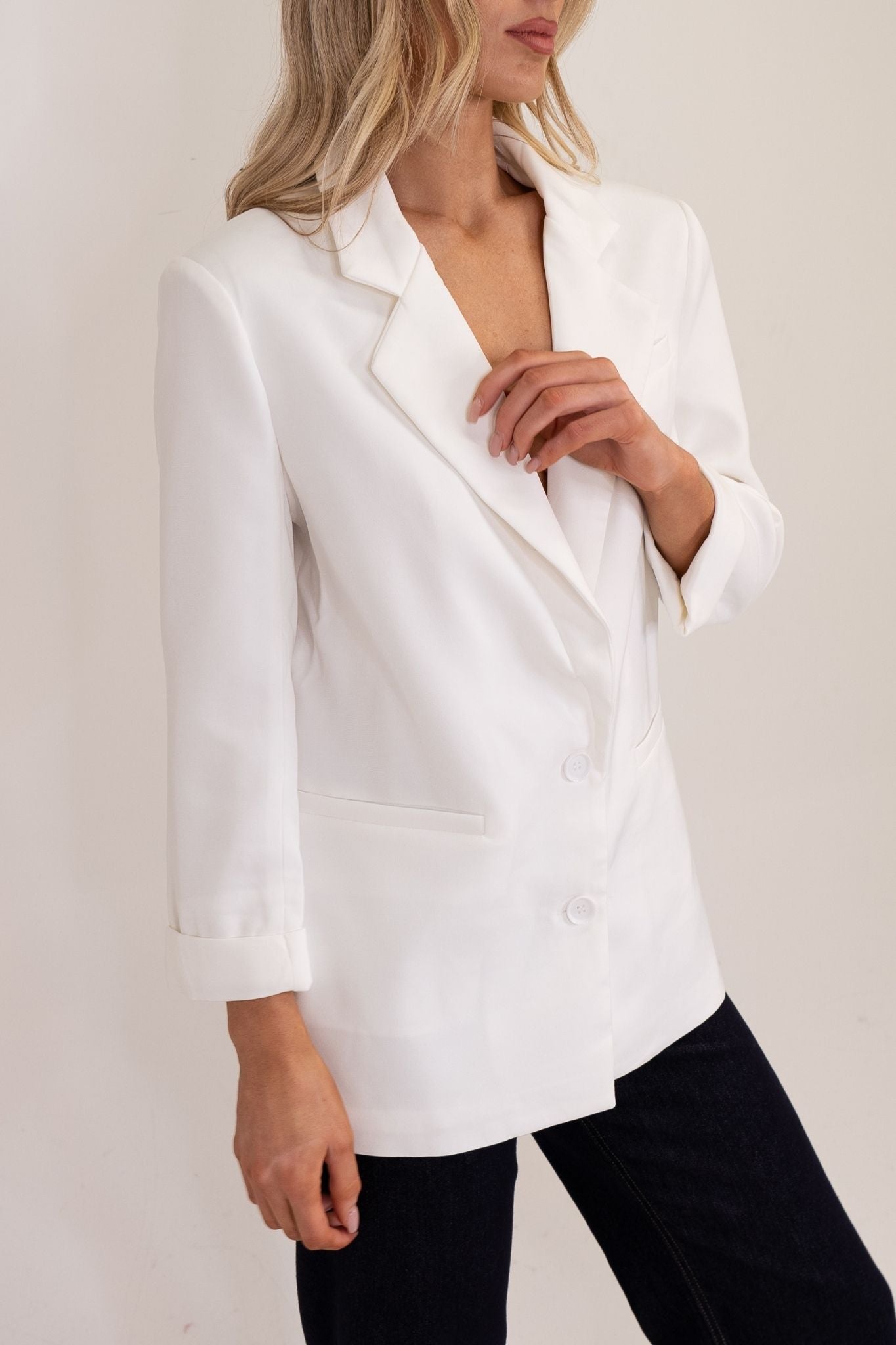 Millie Blazer In White