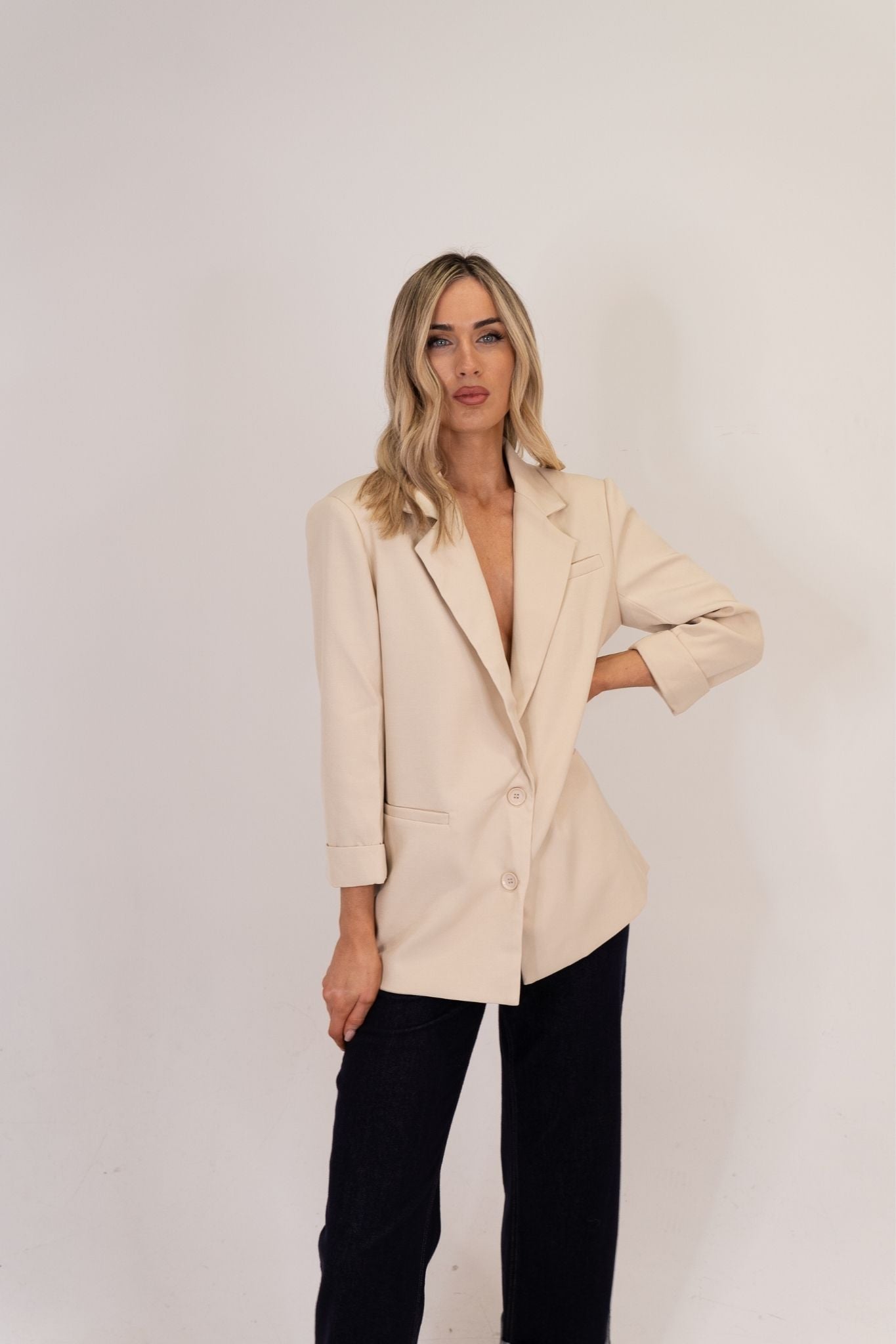 Millie Blazer In Neutral