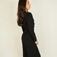 Eva Belted Jumpsuit In Black
