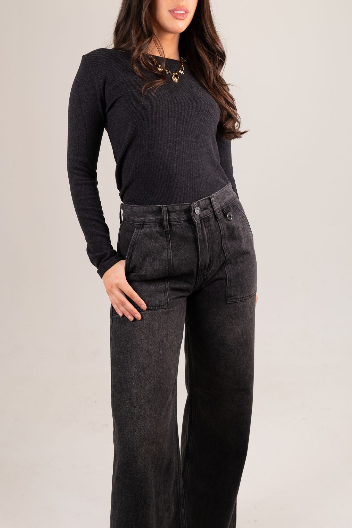 Kitty Relax Fit Jeans In Black