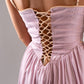 Jasmine Lace Up Dress In Lilac