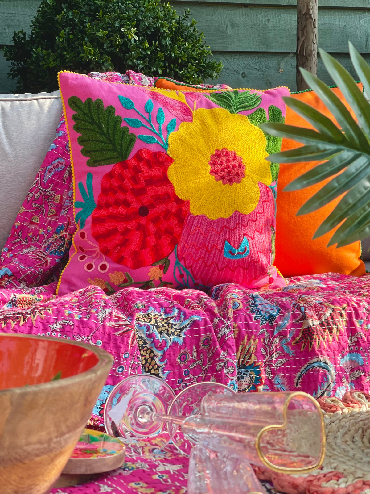 Ibiza Cushion In Pink