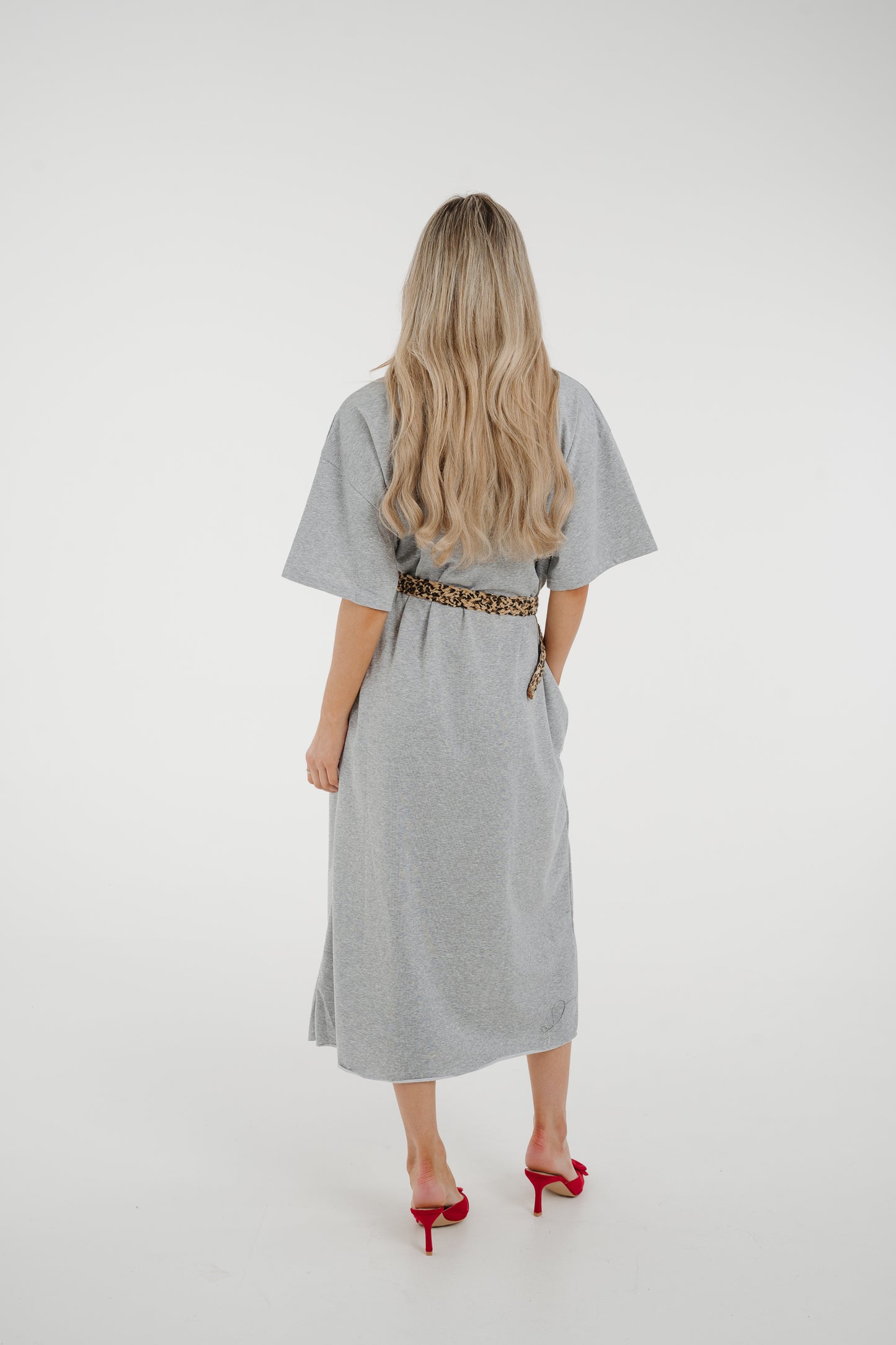 Jane T-Shirt Dress In Grey