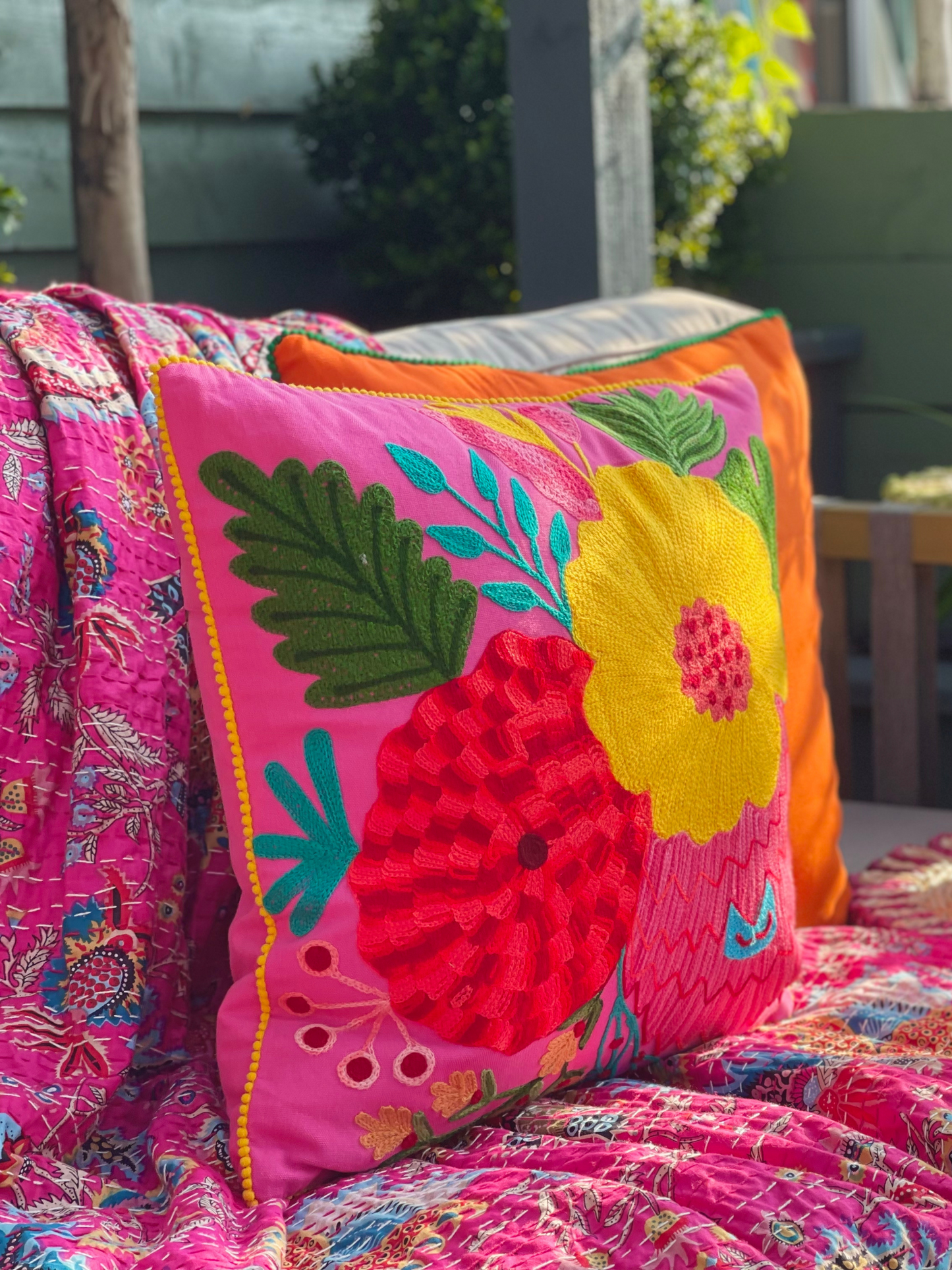 Ibiza Cushion In Pink