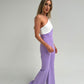 Faye One Shoulder Jumpsuit In Lilac Mix
