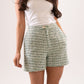 Jasmine Tweed Shorts In Green