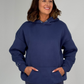 Love Laura Pullover Hoodie In Navy