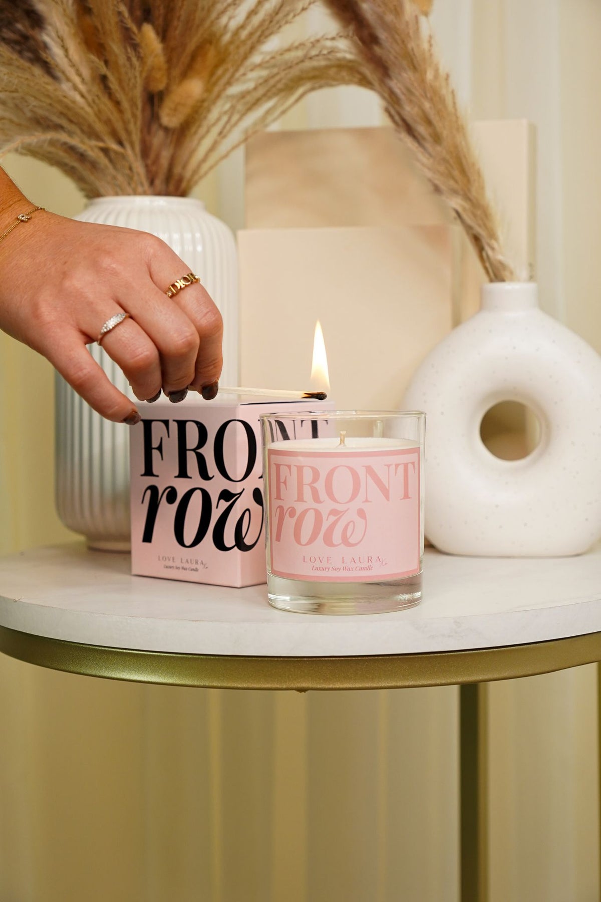 Front Row With Love Laura Candle Jar