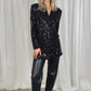 Caitlyn Sequin Blazer In Black