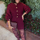 Love Laura Knit Skirt In Burgundy