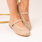 Faith Studded Flats In Neutral