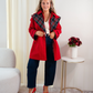 Love Laura Trench Coat With Scarf In Red