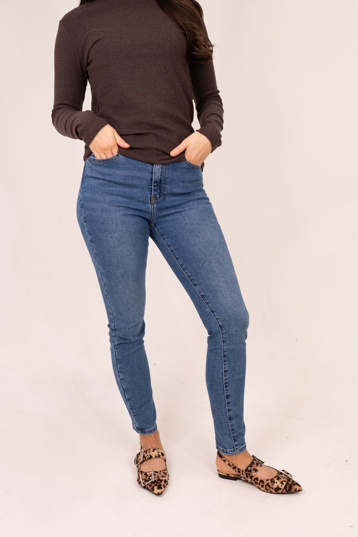 Lynne Skinny Jean In Denim Blue