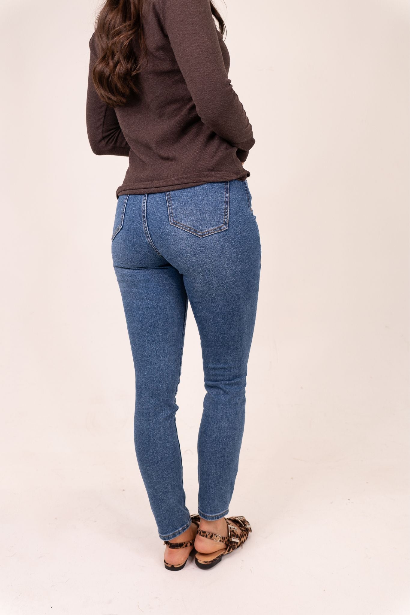 Lynne Skinny Jean In Denim Blue