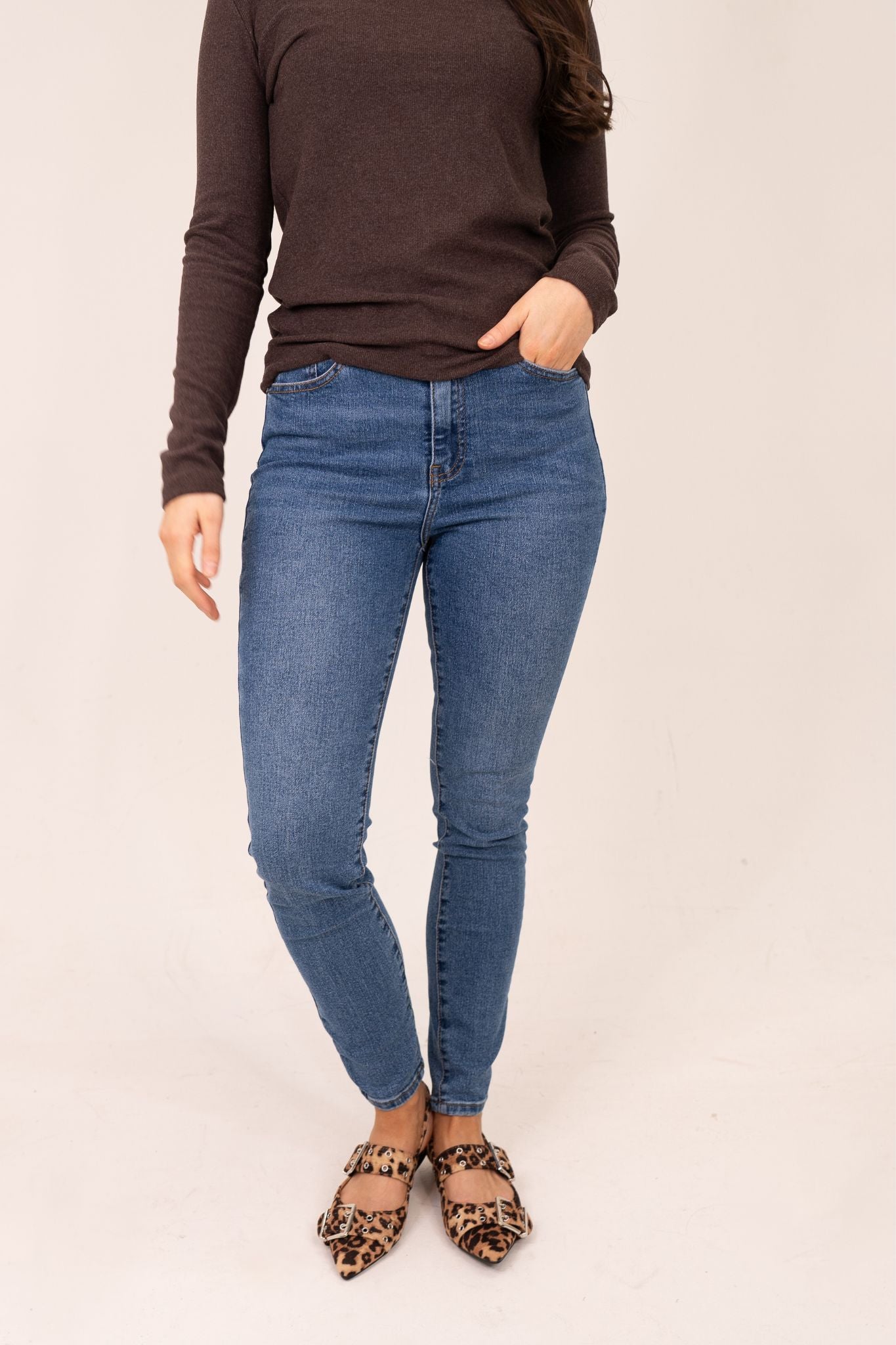 Lynne Skinny Jean In Denim Blue