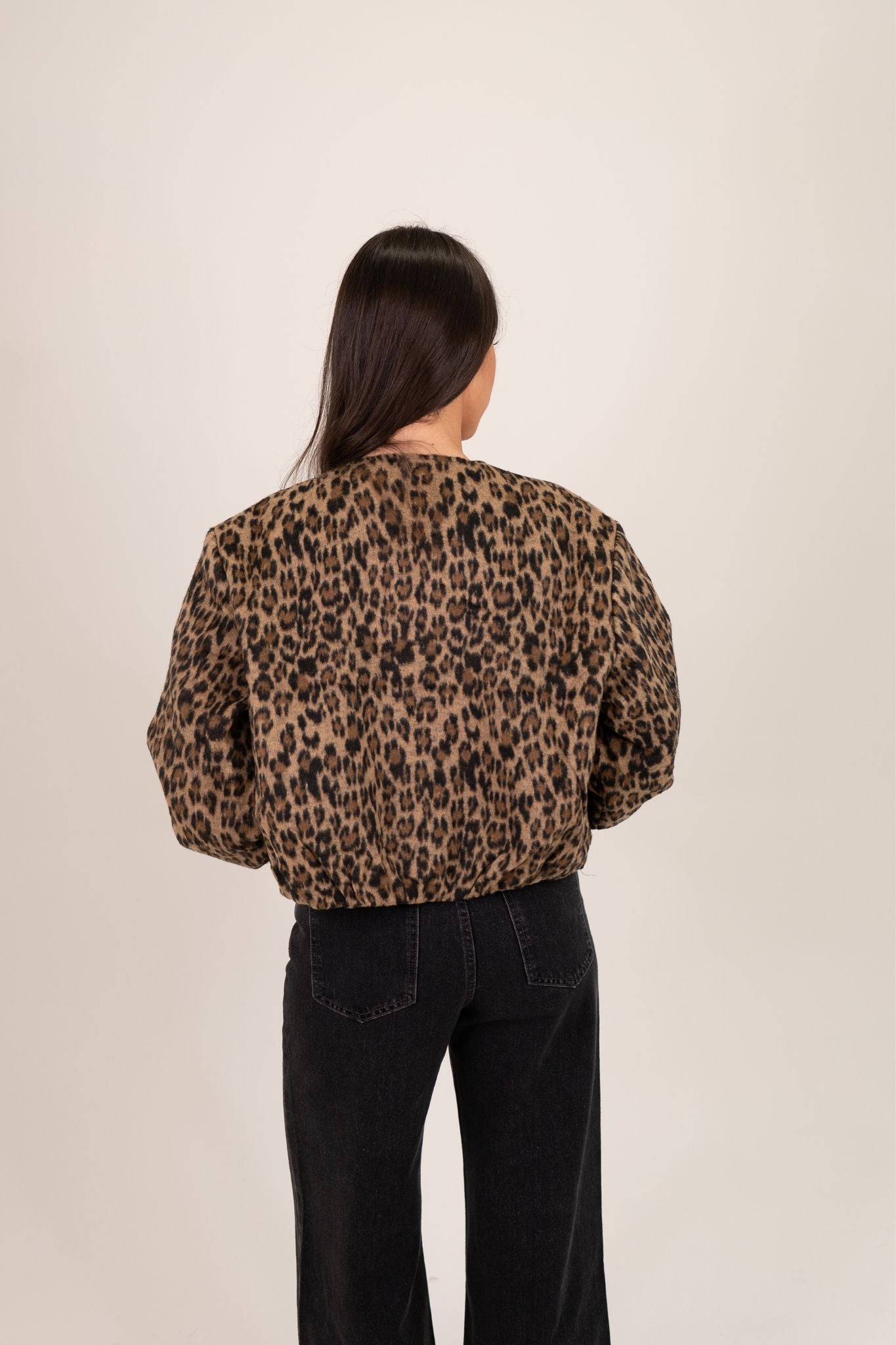 Taylor Bomber Jacket In Leopard Print