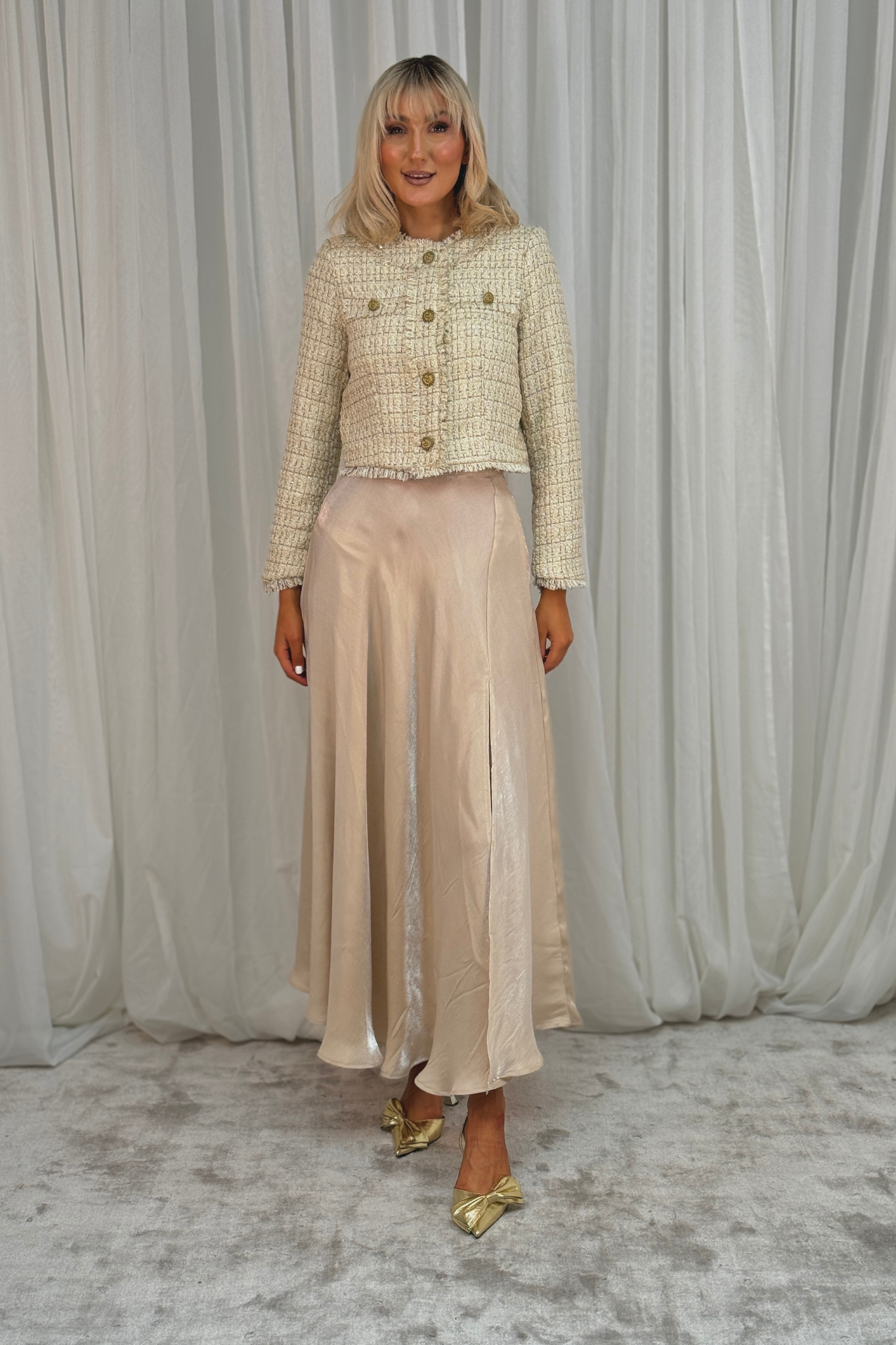 Elsa Maxi Skirt In Cream