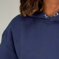 Love Laura Pullover Hoodie In Navy