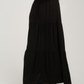 Erica Tiered Maxi Skirt In Black