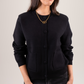 Taylor Round Neck Cardigan In Black