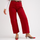 Love Laura Carrot Barrell Jeans In Deep Red