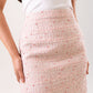 Jasmine Tweed Skirt In Pink