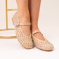 Faith Studded Flats In Neutral