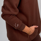 Love Laura Pullover Hoodie In Chocolate