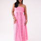 Love Laura Crochet Maxi Dress In Pink
