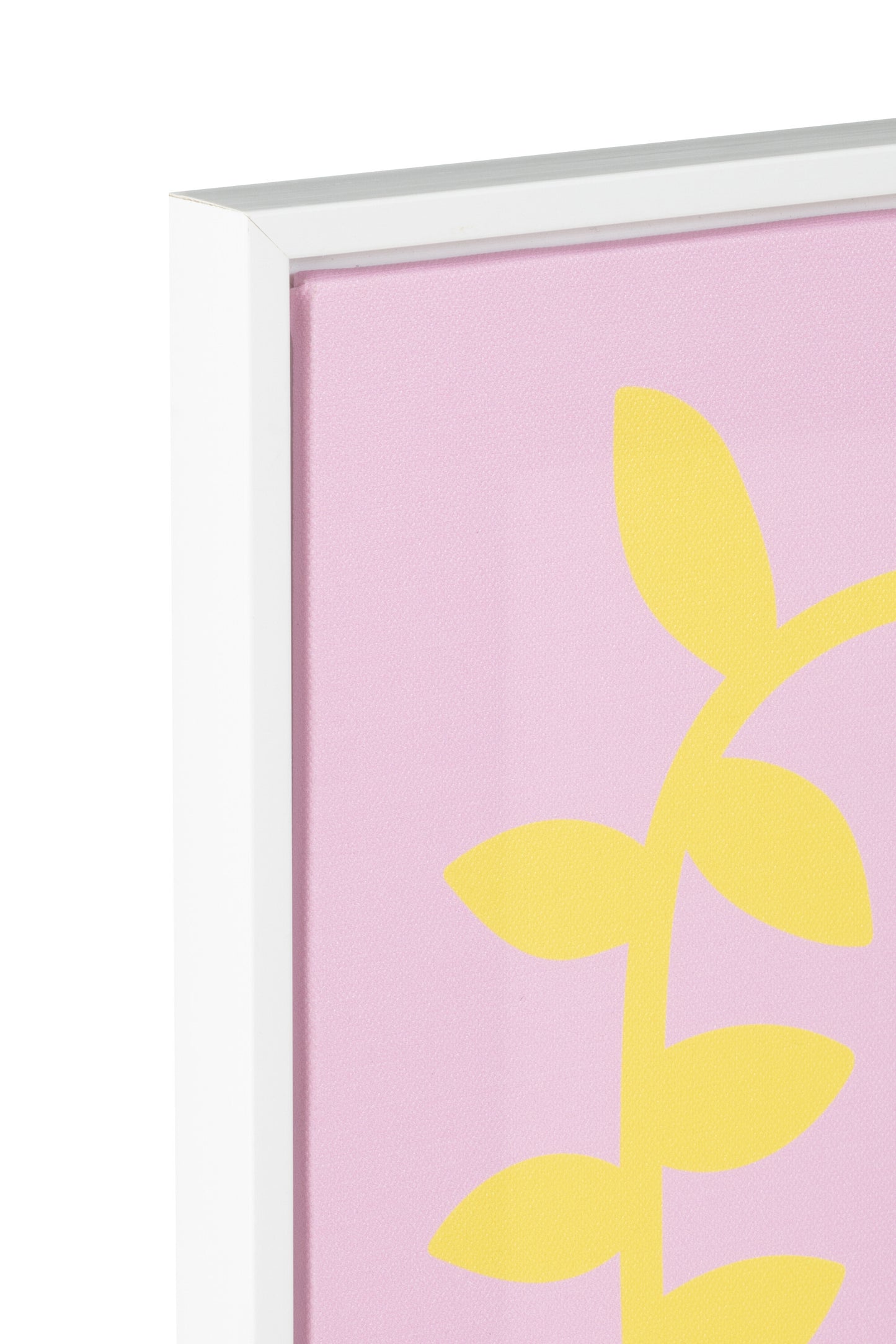 Ibiza Canvas Print Lilac &amp; Yellow