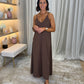 Kendra Maxi Cami Dress In Coffee