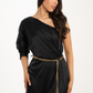 Jade One Shoulder Dress In Black