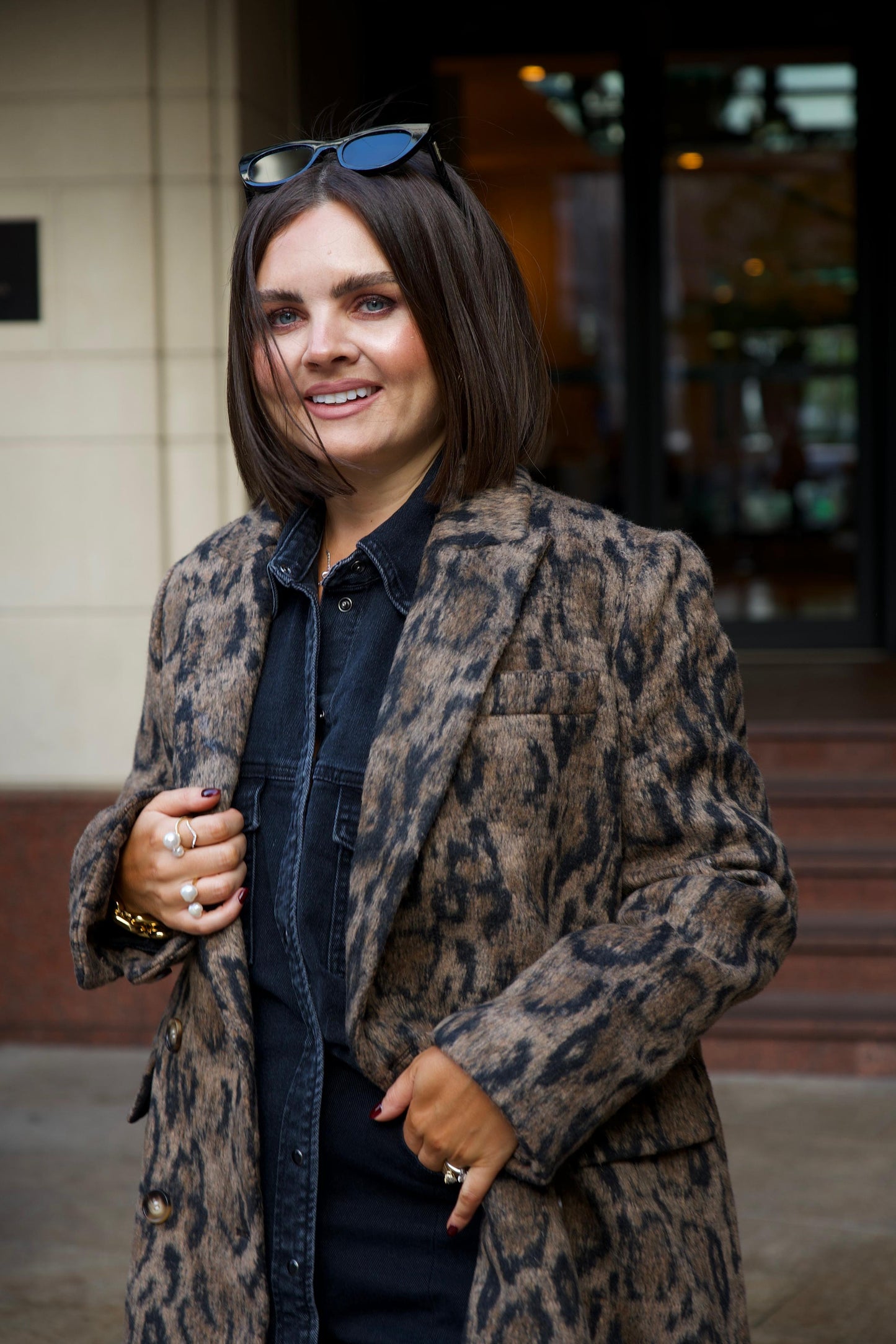 Love Laura Coat In Leopard