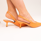 Lauren Slingback Heel In Orange