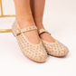Faith Studded Flats In Neutral