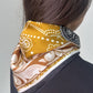Orla Multi Print Neck Scarf In Taupe