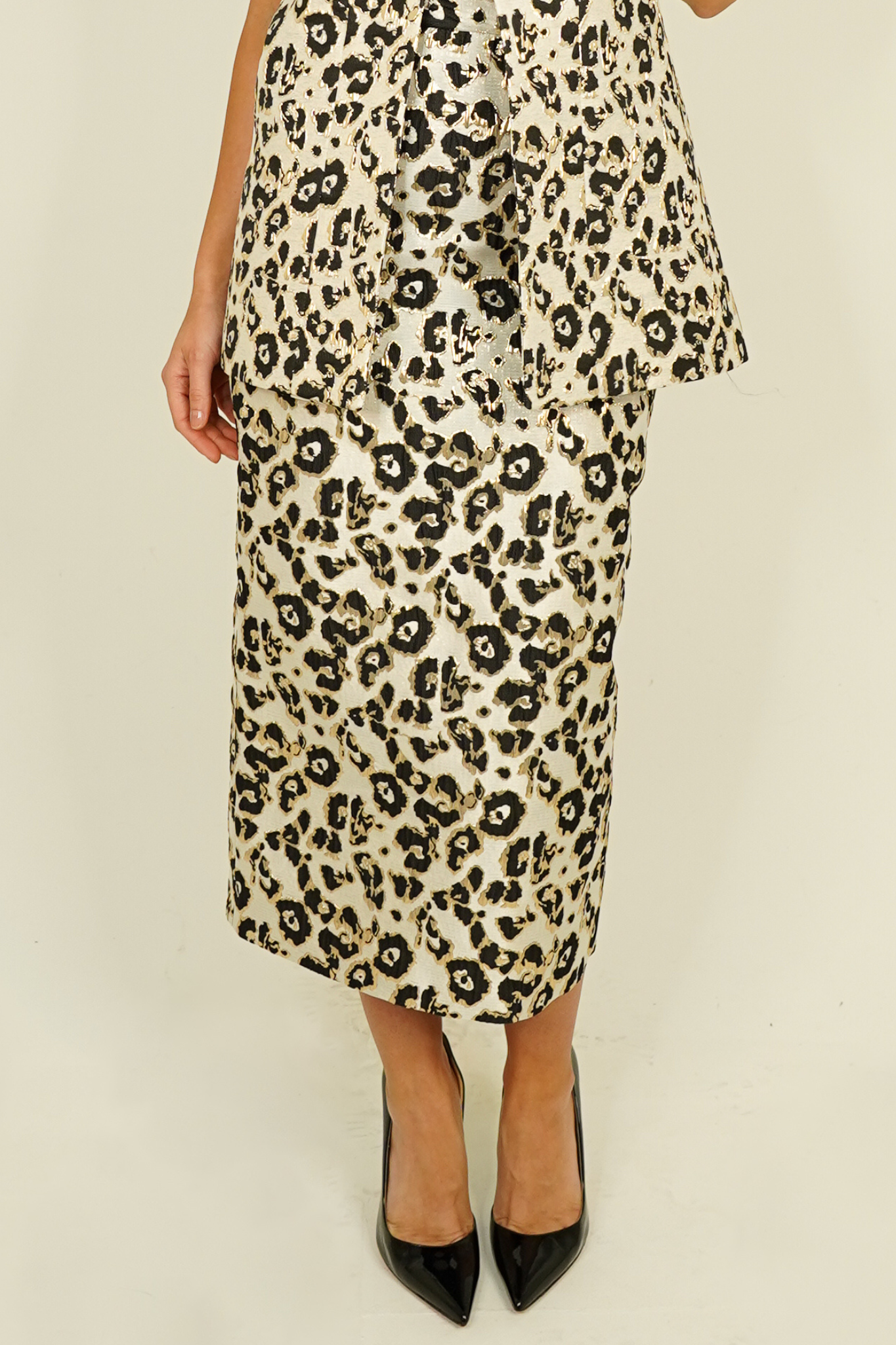 Sienna Pencil Skirt In Leopard