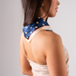 Polly Polka Dot Neck Scarf In Navy