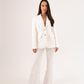 Eva Wide Leg Trouser In White