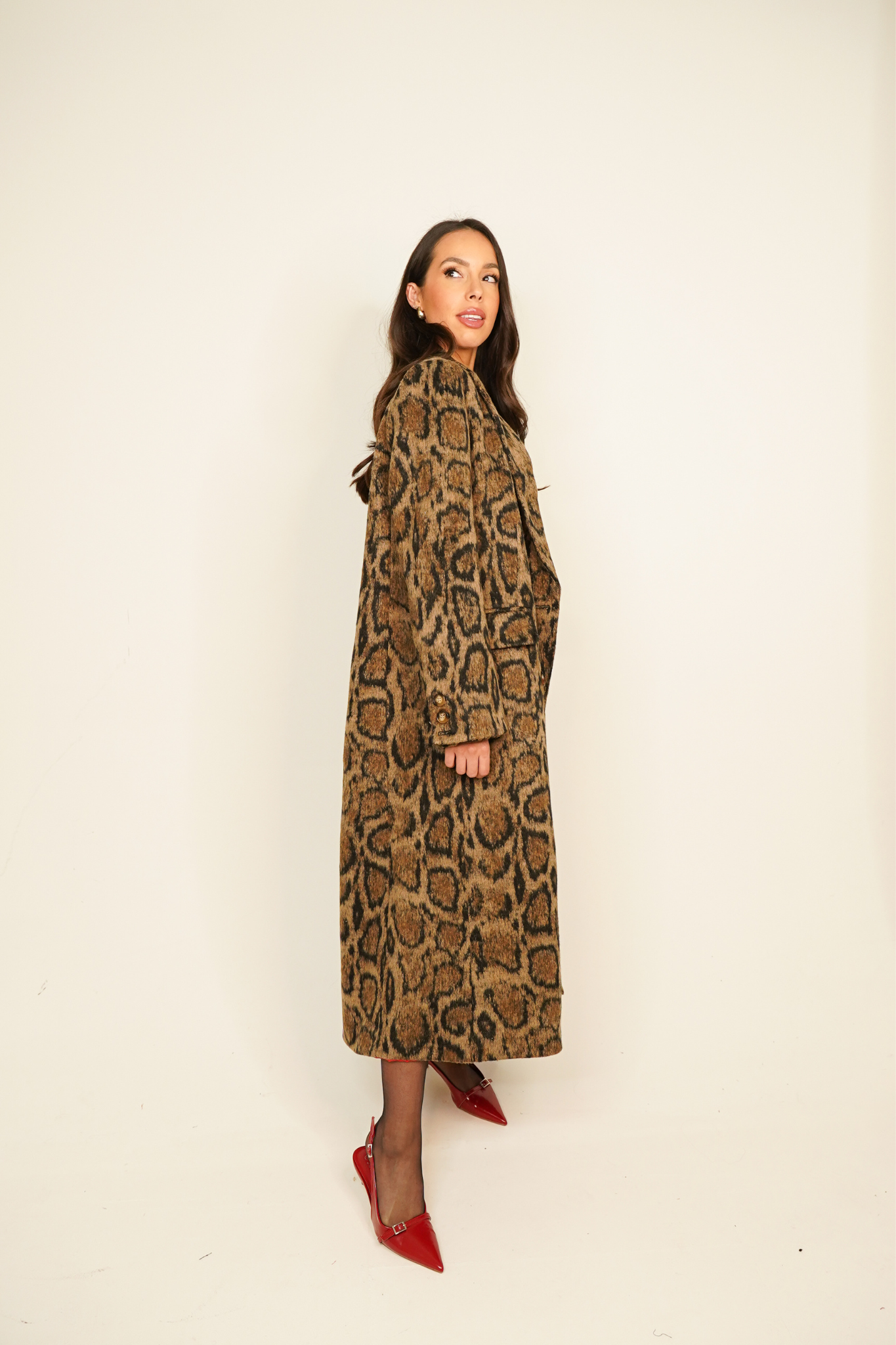 Love Laura Limited Edition Coat In Leopard