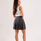 Elsa Pleated Skirt In Grey