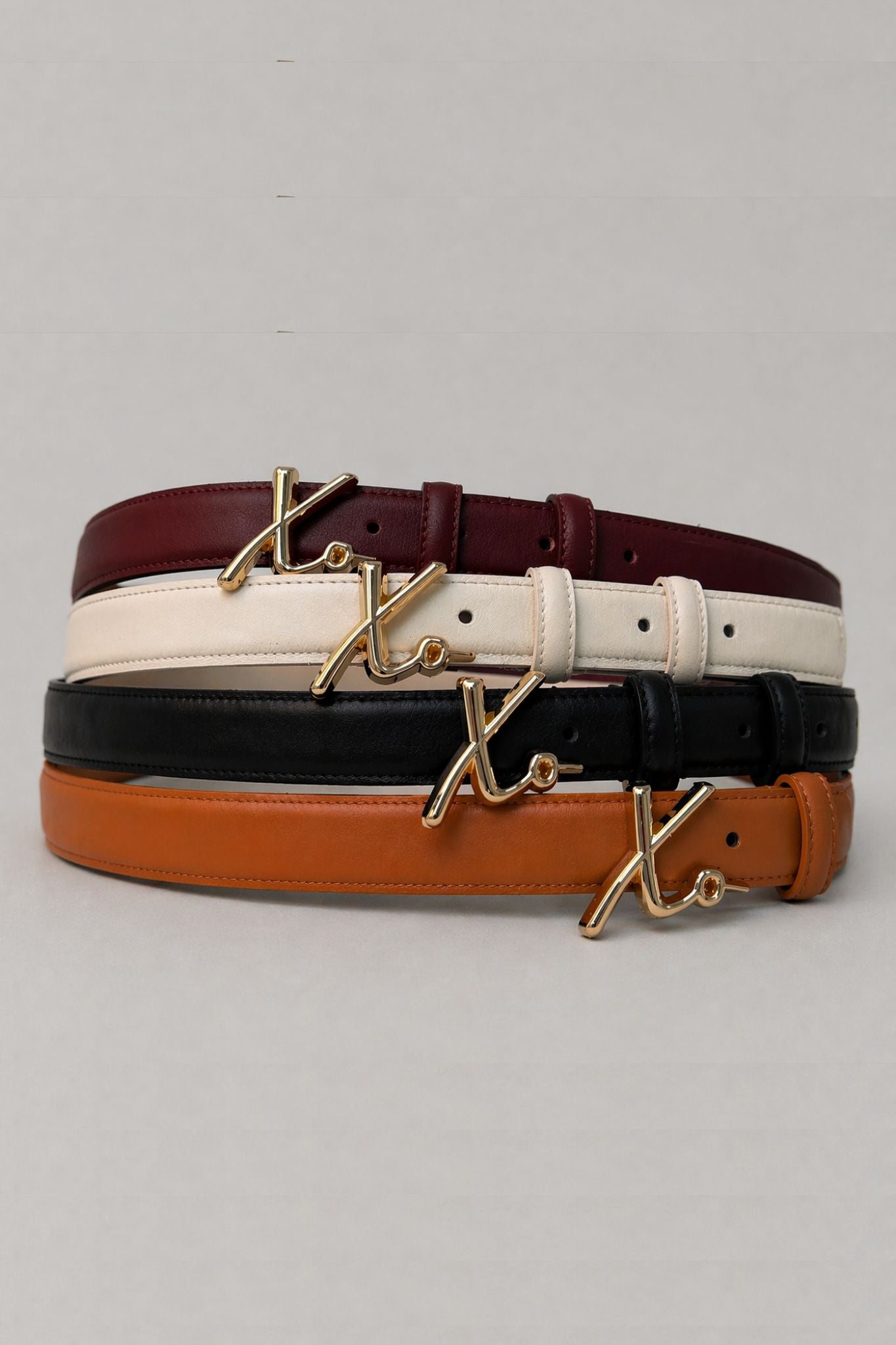 Love Laura Belt In Burgundy