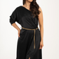 Jade One Shoulder Dress In Black