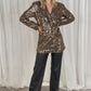 Caitlyn Sequin Blazer In Bronze