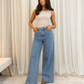 Love Laura Wide Leg Jeans In Light Wash
