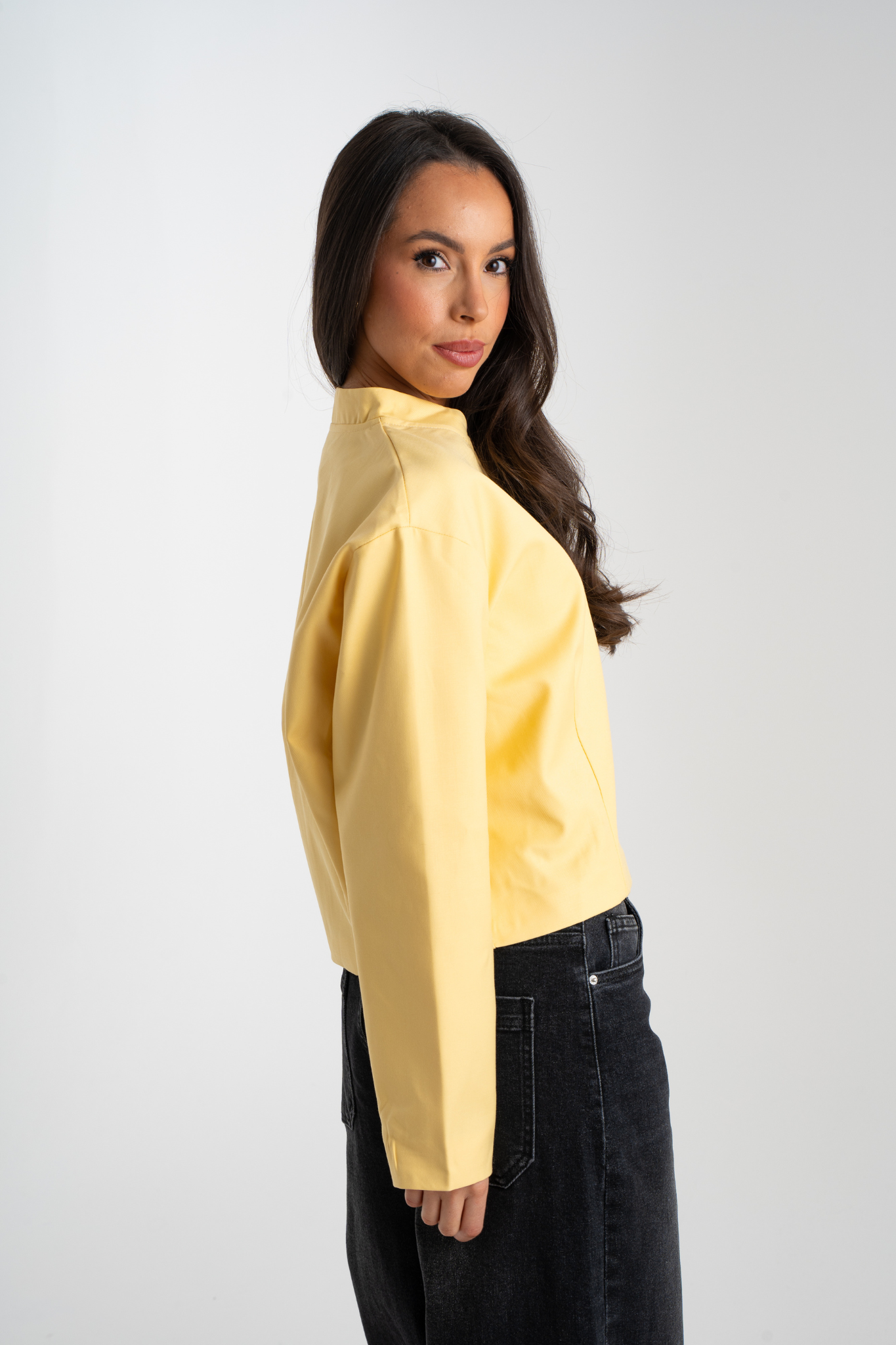 Daisy Zip Jacket In Lemon