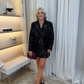 Caitlyn Sequin Blazer In Black